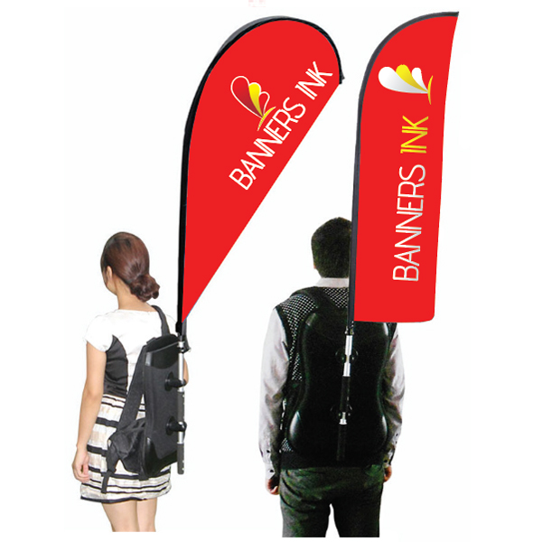 Backpack Wing and Tear Drop Banners