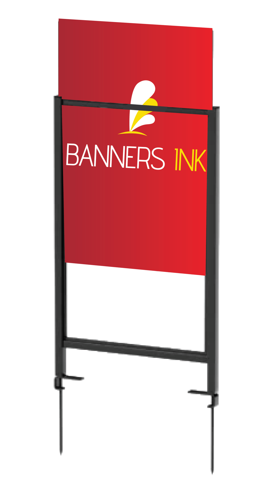 Signon Banner Large Steel Lawn Sign - Banners Ink