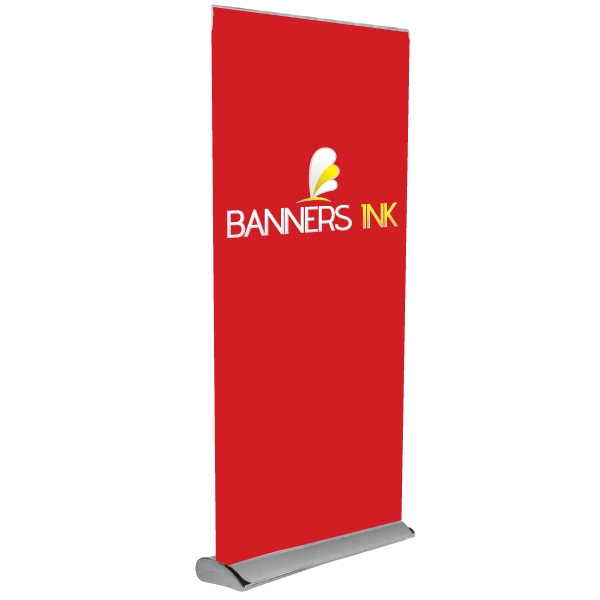 Premium Pull Up Banner with Silver base & top